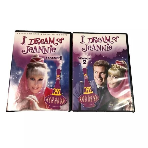 I Dream Of Jeannie DVD Season 1 & 2 Barbara Eden TV Show Comedy 1965 1966 - Picture 1 of 3